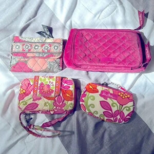Vera Bradley Bundle wallets, organized, and coin purse